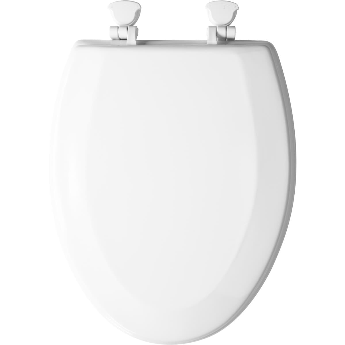 Mansfield Wood White Elongated Toilet Seat in the Toilet Seats