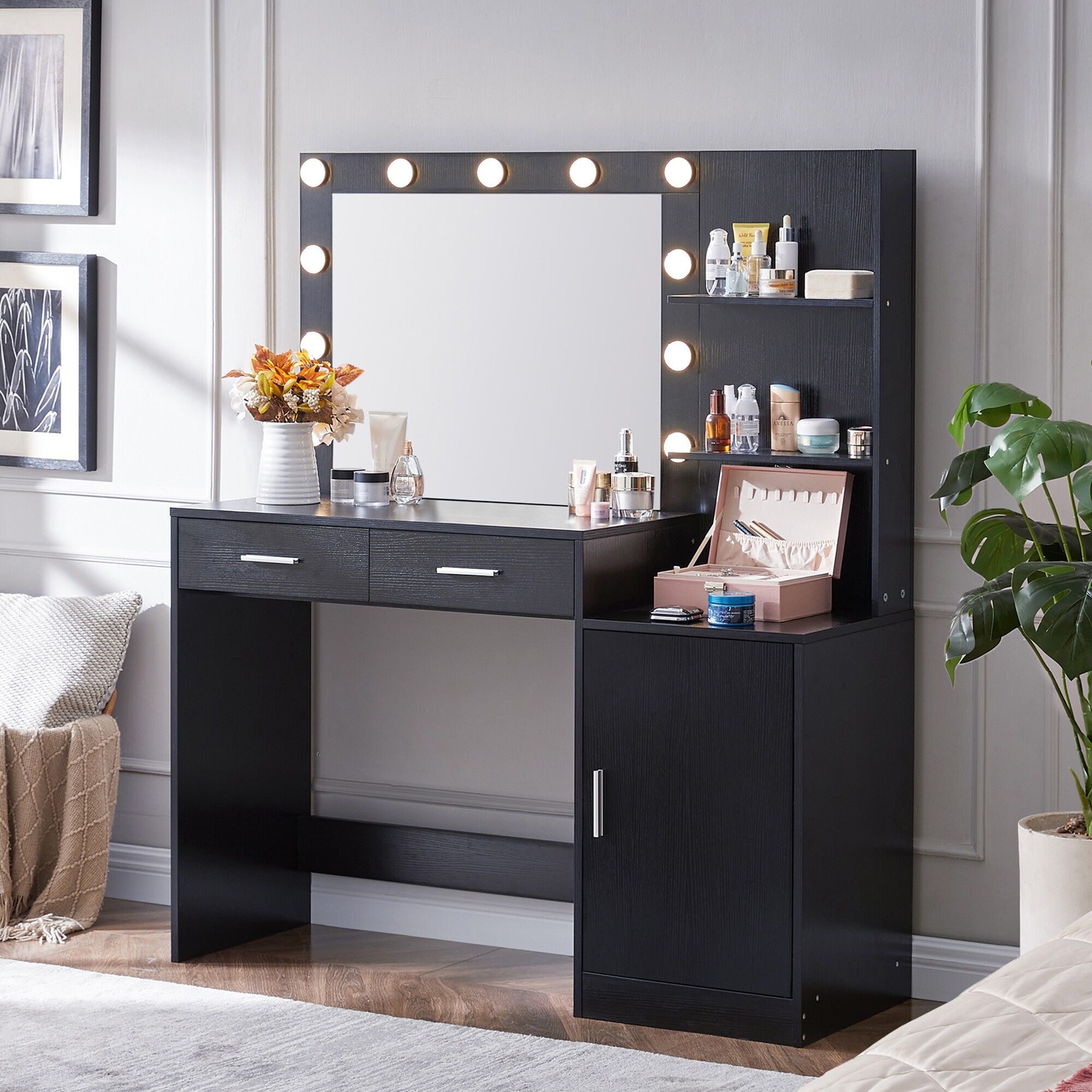 SINOFURN SYD250017WT Bedroom-Vanities - View #2