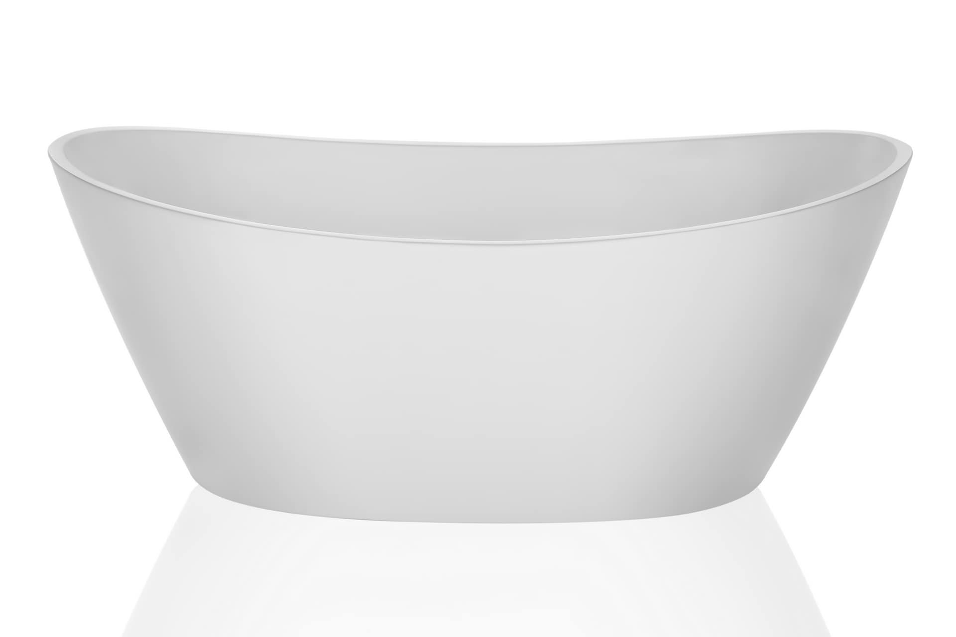 Empava 67 in. Luxury Freestanding Bathtub Stand Alone Flatbottom Acrylic  Soaking SPA Tub Modern Style in White EMPV-FT1518 - The Home Depot