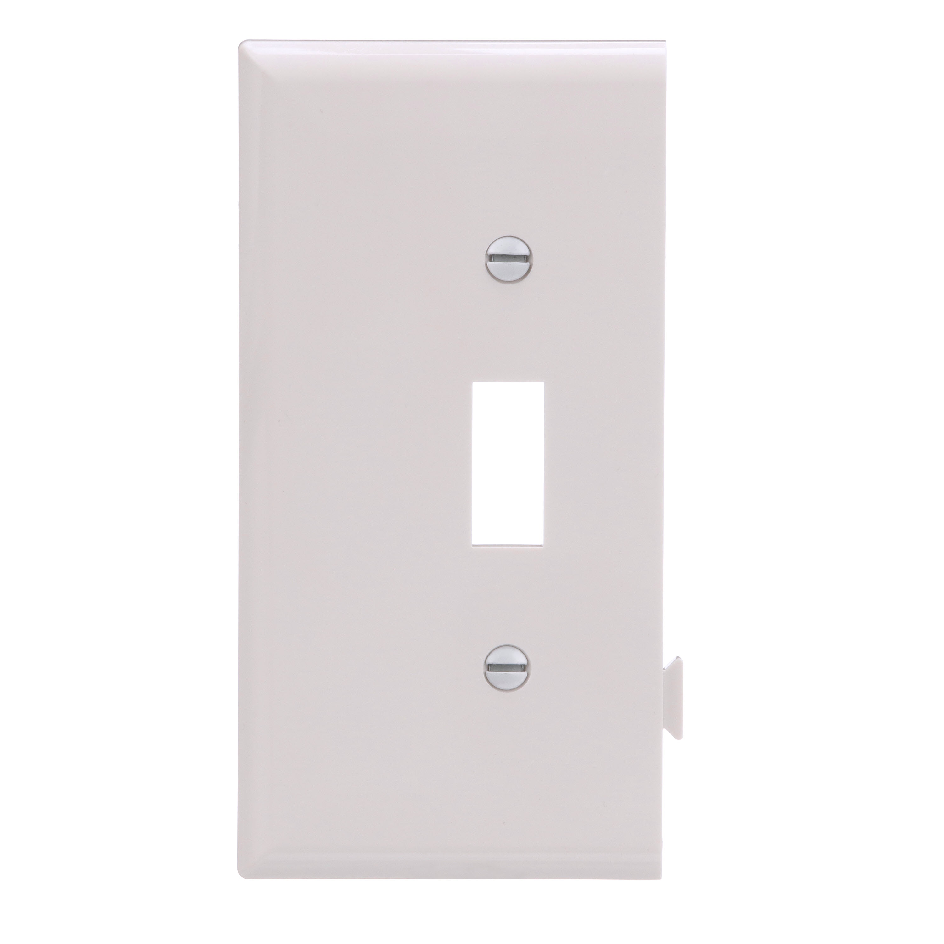 Eaton STE1W-F-LW 1 -Gang Midsize Size White Polycarbonate Indoor Toggle Wall Plate
