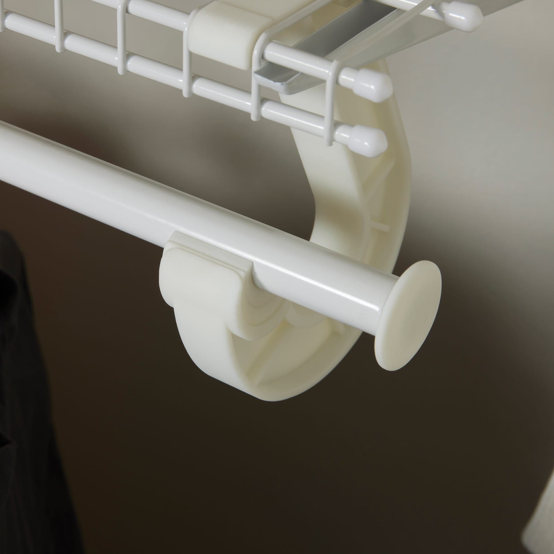 Project Source Tracksmart White Closet Wall Brackets in the Wire Closet  Hardware department at