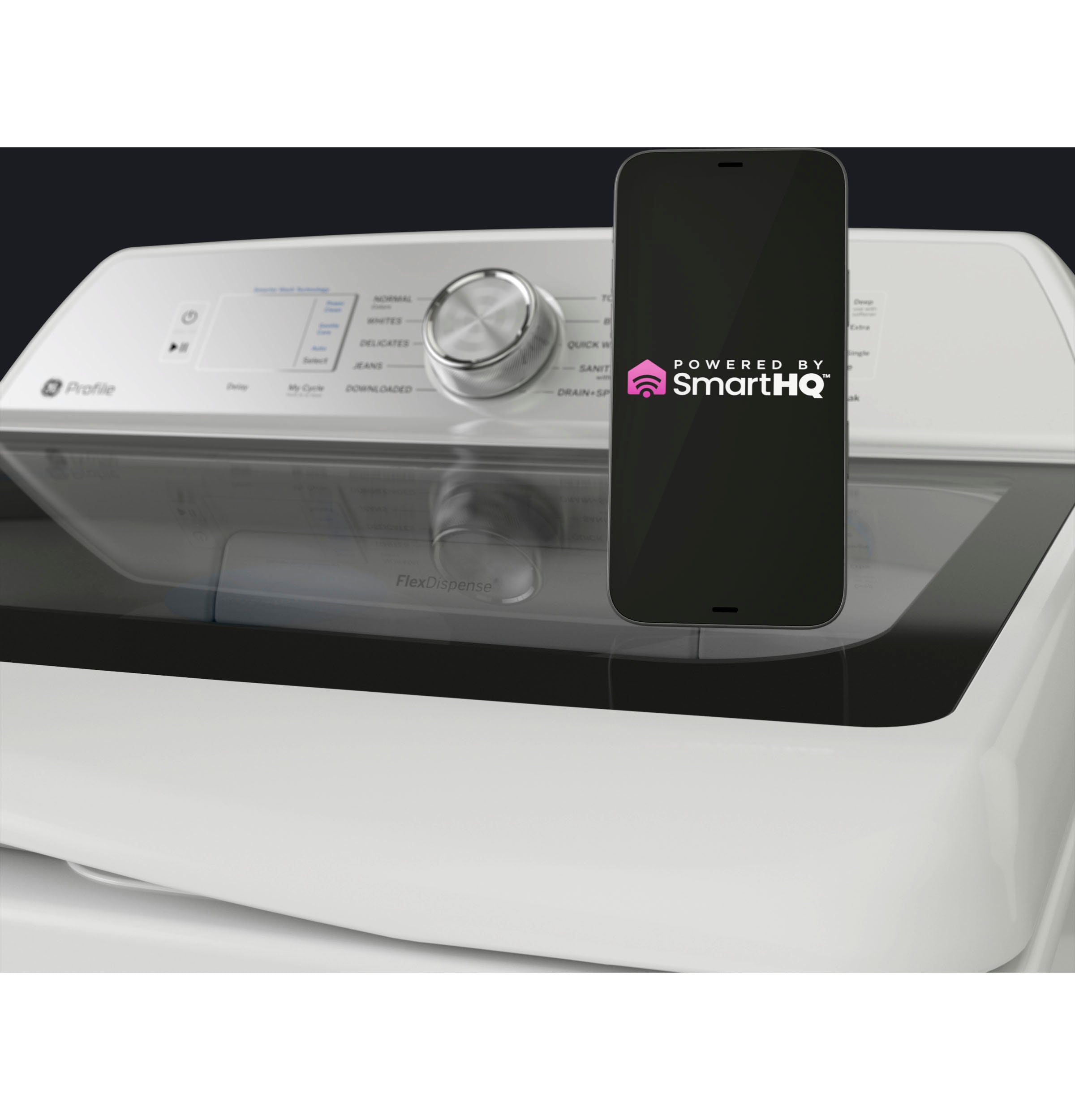GE Profile 4.9cu ft High Efficiency Agitator Smart TopLoad Washer