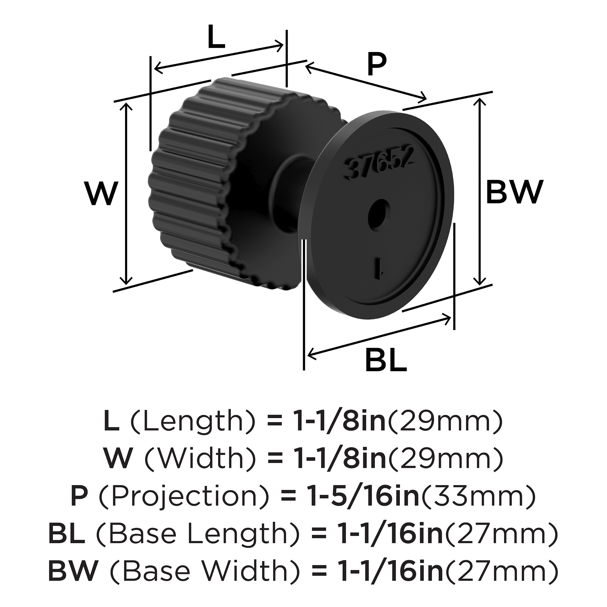 Amerock BP37652MB Cabinet-Knobs - View #4