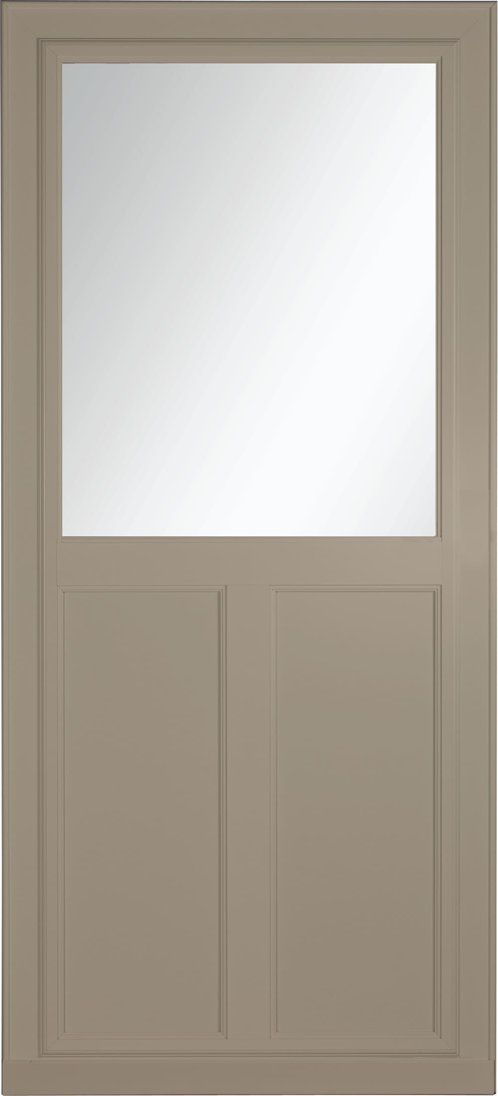 Tradewinds Selection 36-in x 81-in Sandstone High-view Retractable Screen Aluminum Storm Door in Brown | - LARSON 14608092