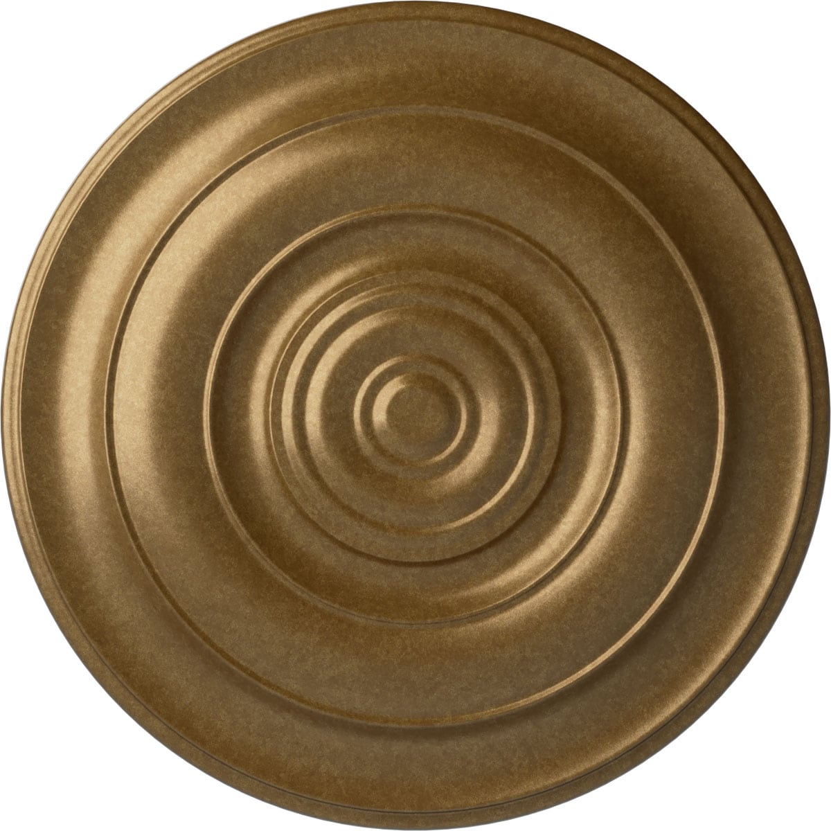 Ekena Millwork CM18NIPAS Niobe 18-in W x 18-in L Painted Pale Gold Polyurethane Whole Ceiling Medallion