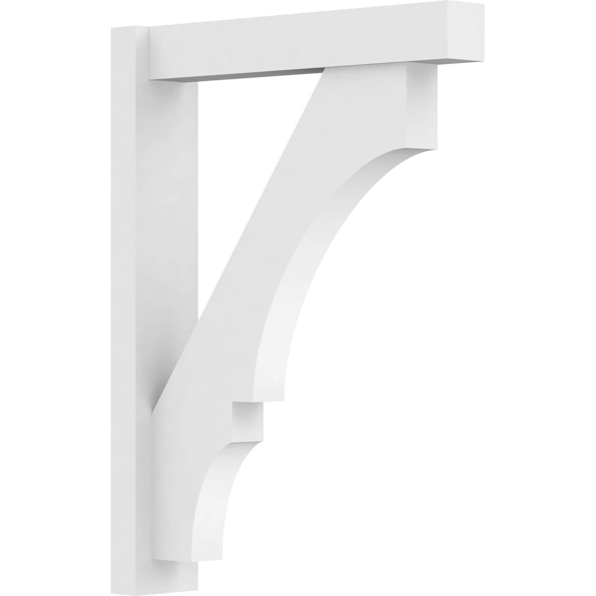 Ekena Millwork OUTP05X24X32BOA05 5-in W X 24-in D X 32-in H Balboa Architectural Grade PVC Outlooker with Block Ends