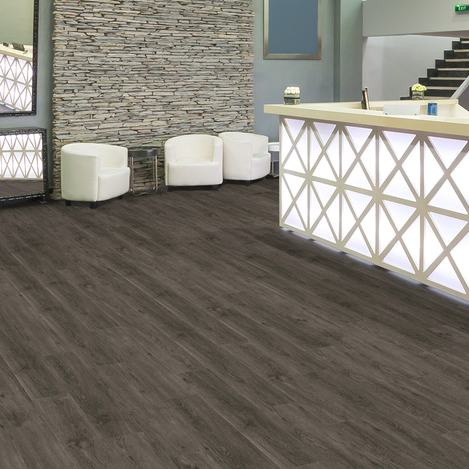 Lucida USA Gluecore Harbor Gray 22-mil x 7-3/32-in W x 48-in L Glue Down  Luxury Vinyl Plank Flooring (39-sq ft/ Carton) in the Vinyl Plank  department at