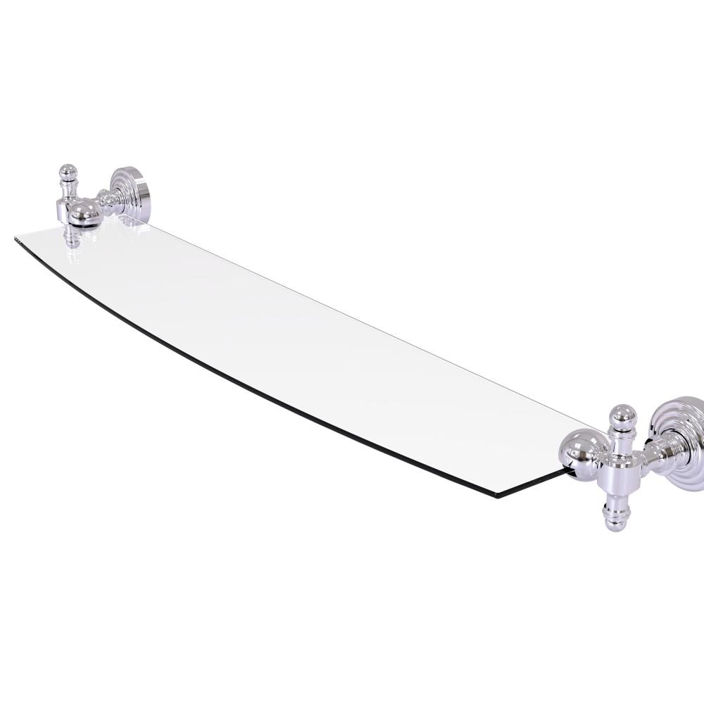 Allied Brass RW-33/24-PC Retro Wave Polished Chrome Wall mount Bathroom Shelf ( 24-in x 2.5-in x 5-in )