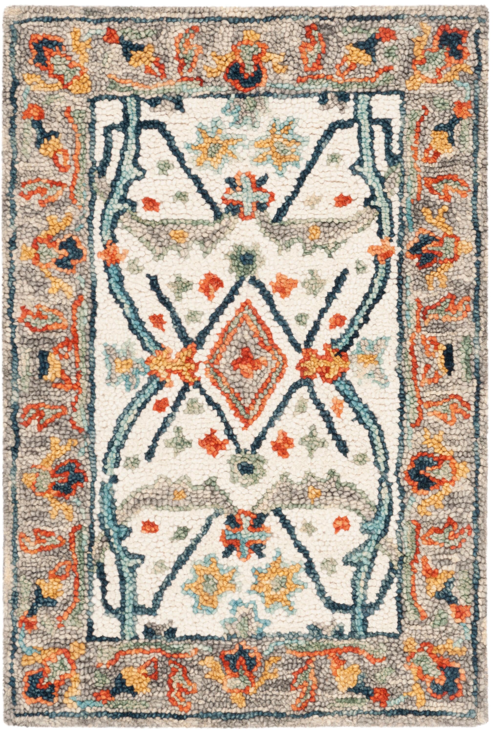 Aspen 308A Ivory Blue 2in-3ft x 5in Rug