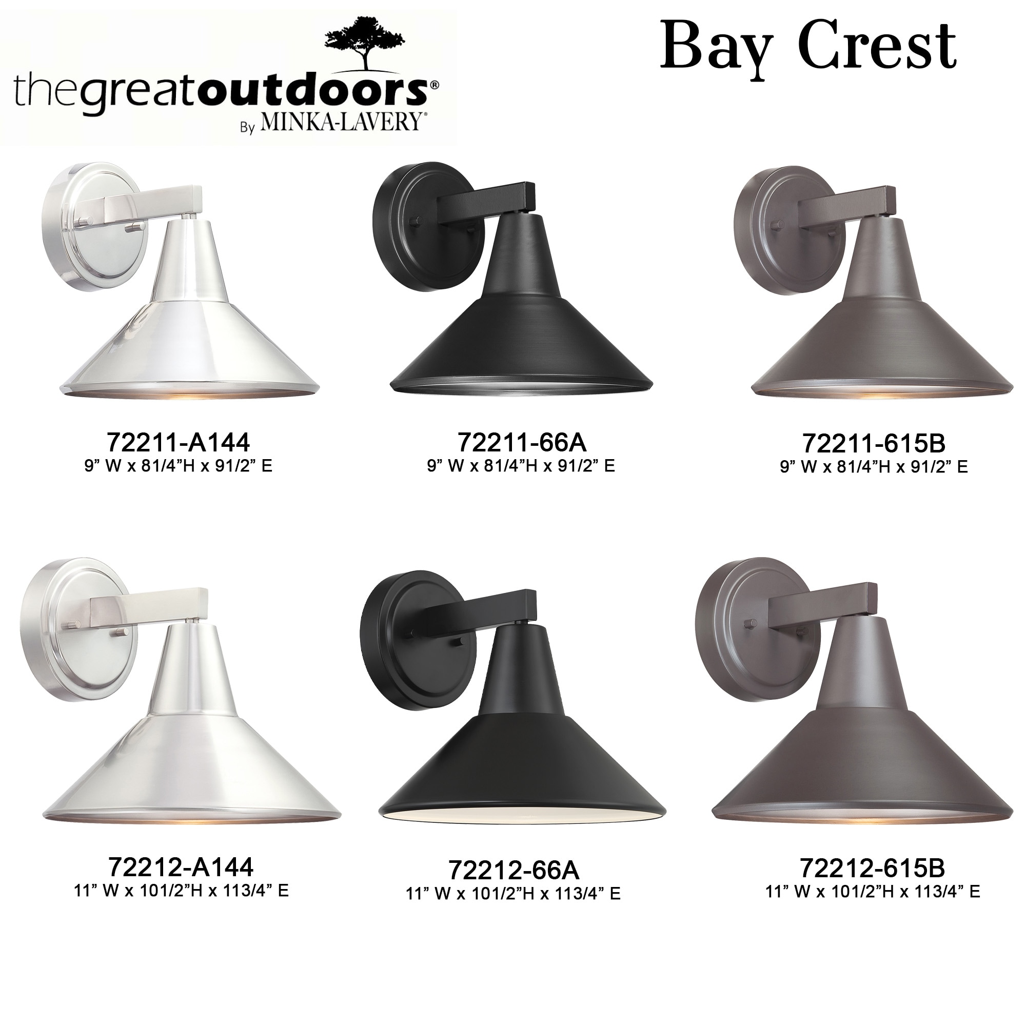 Bay Crest 8.25" Dorian Bronze Outdoor Wall Sconce