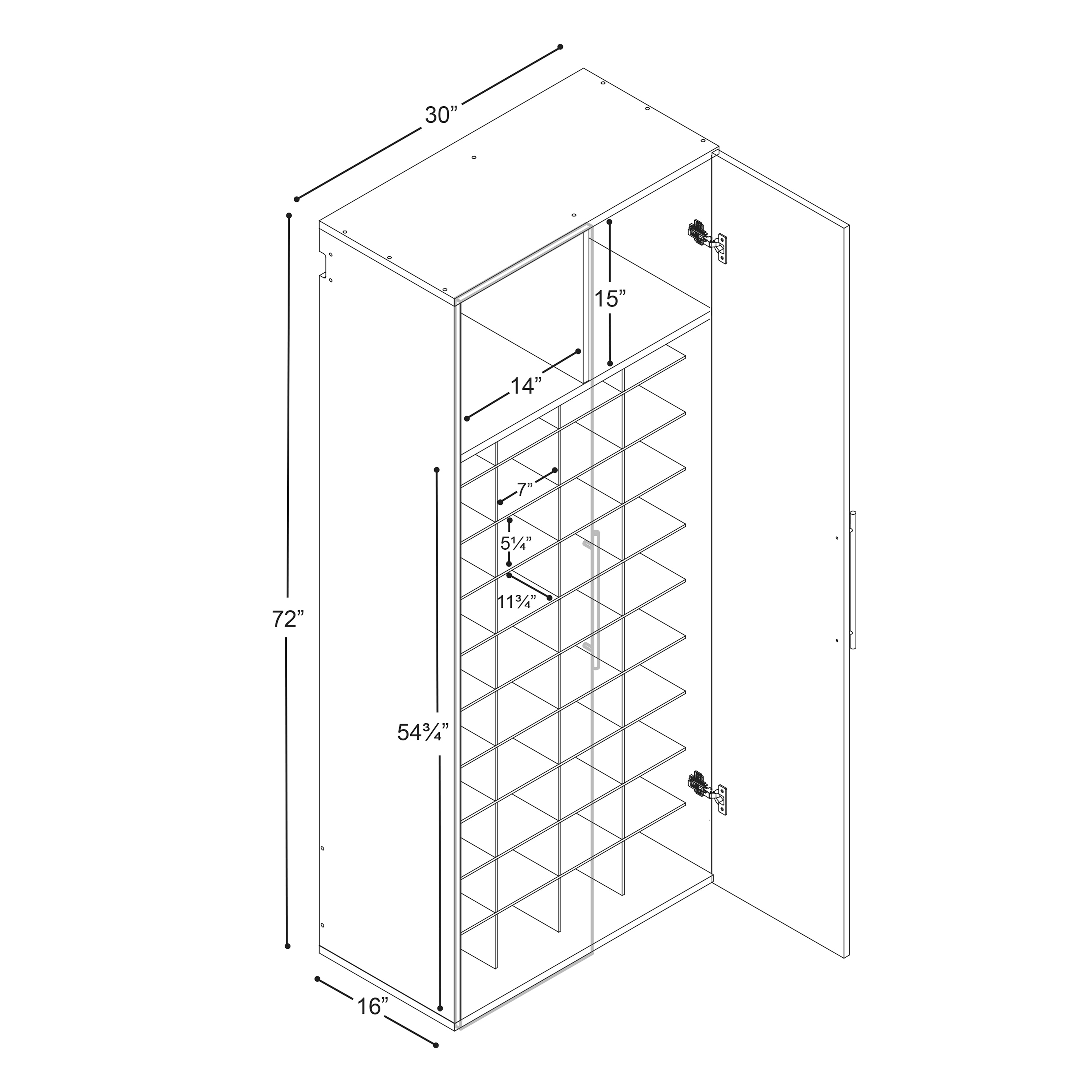 Prepac BSSW-0720-2K Utility-Storage-Cabinets - View #10