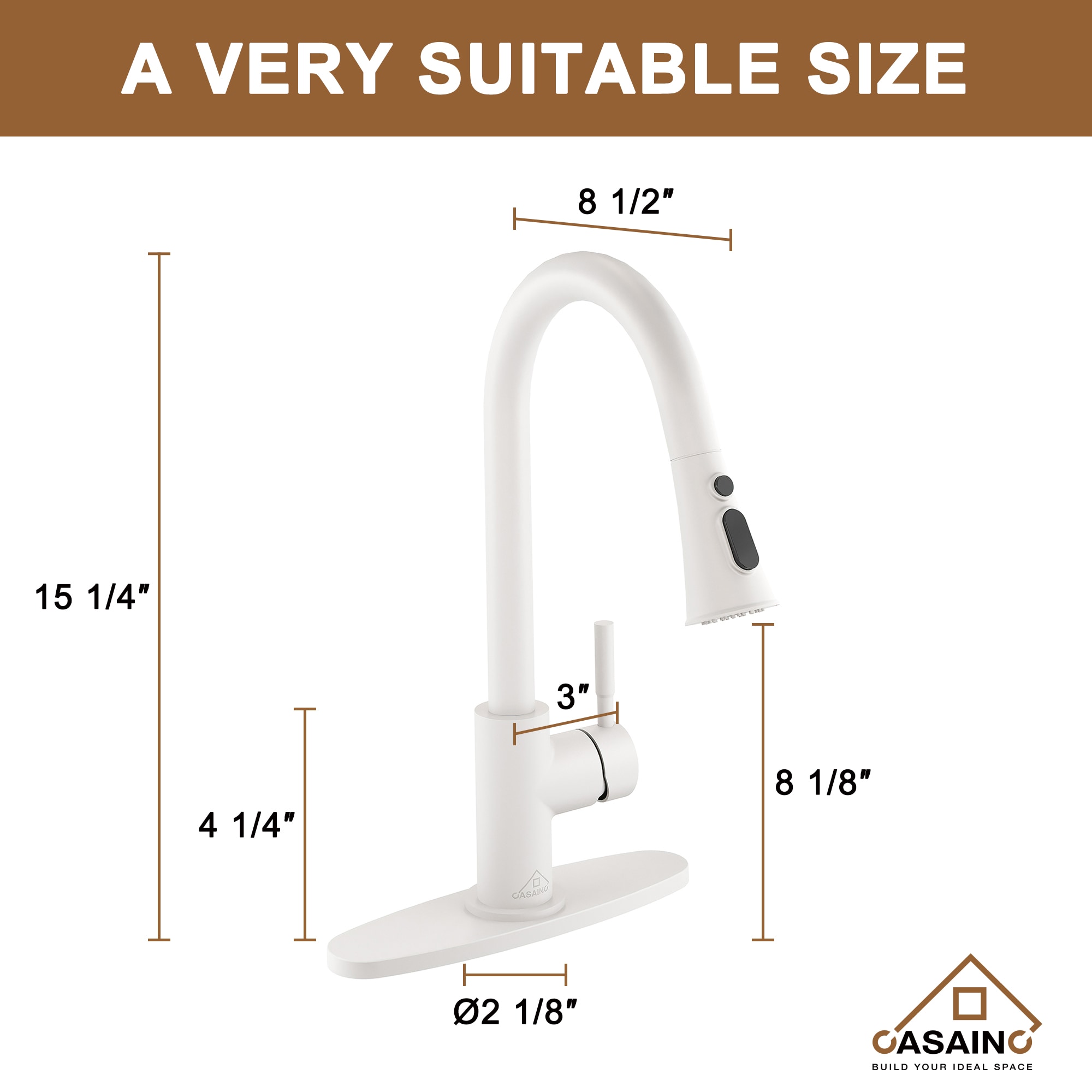 CASAINC CA-D3411-MW Kitchen-Faucets - View #10