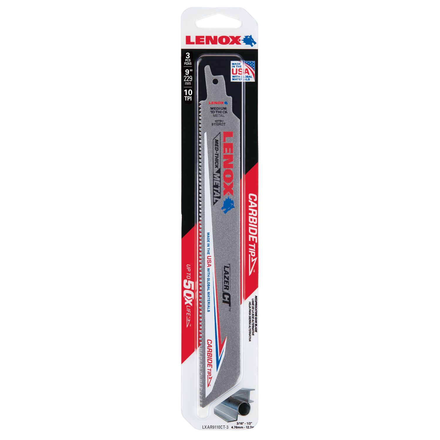 LENOX LXAR9110CT-3 Reciprocating-Saw-Blades - View #2