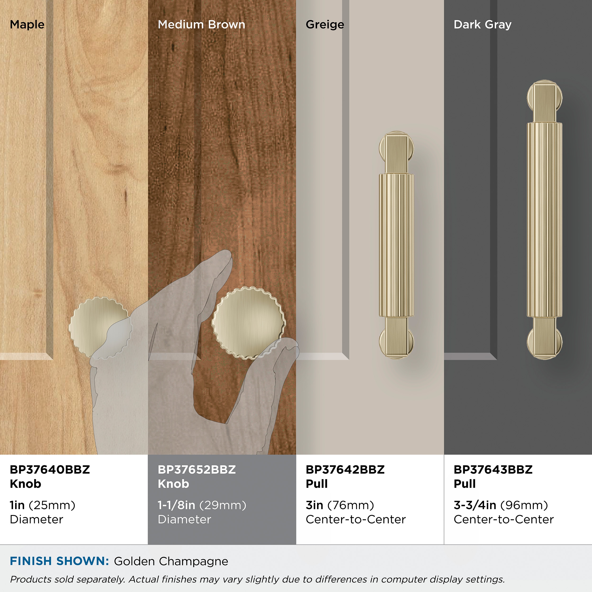 Amerock BP37652BBZ Cabinet-Knobs - View #7