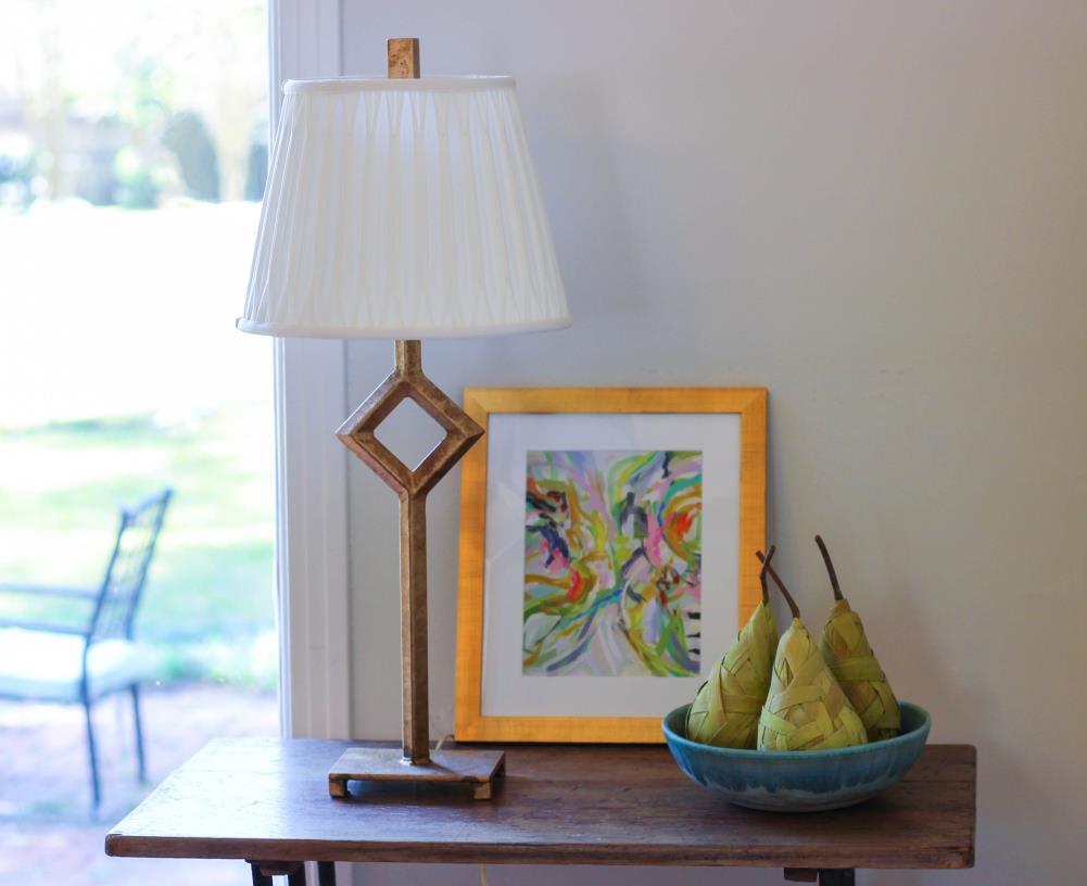 Empire Silk String Lampshade with Hand sewn Lining :: Lamp Shades