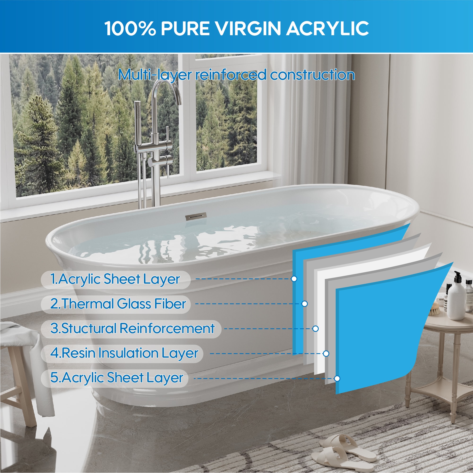 WELLFOR CB-FBT572YE bathtubs - View #7