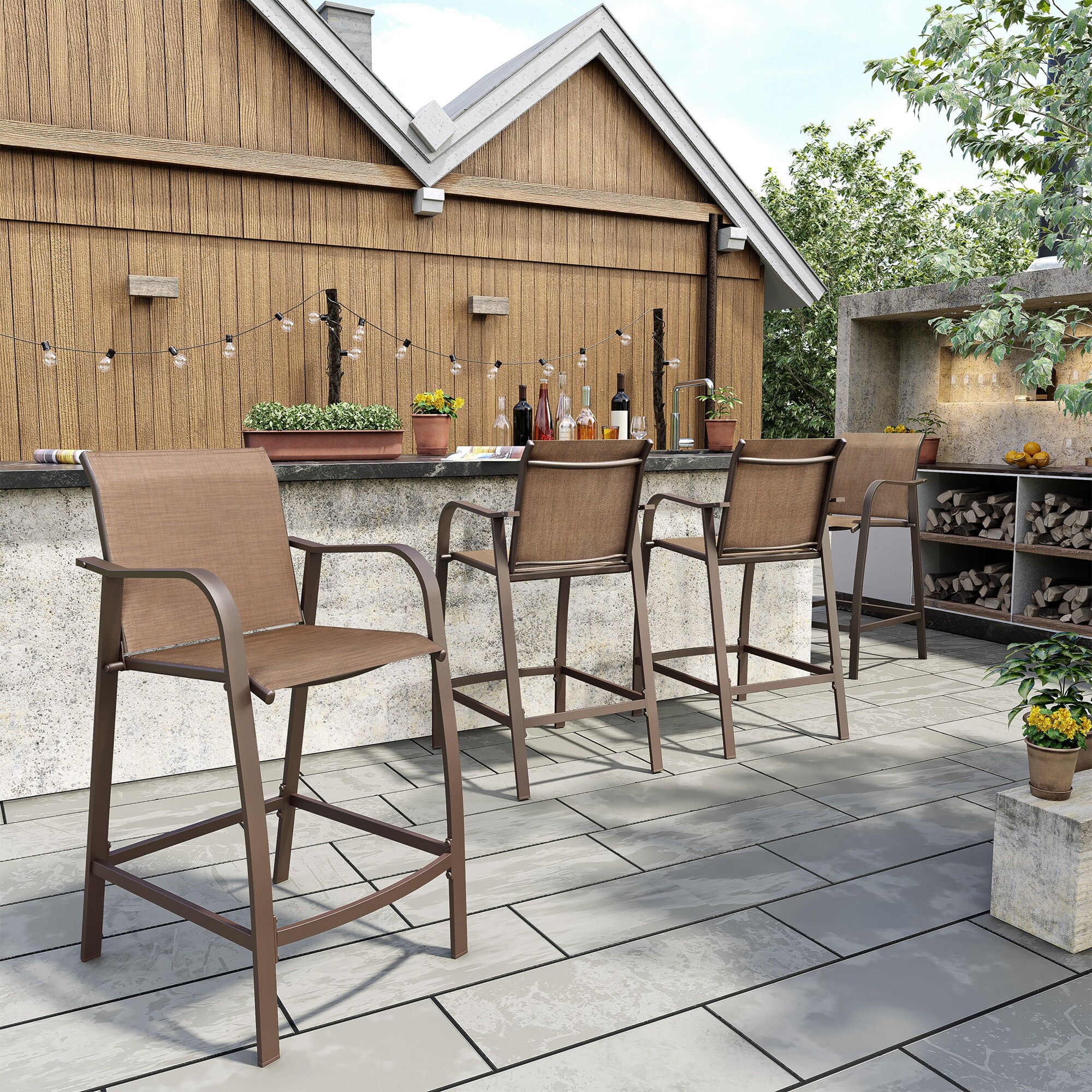 Crestlive Products CL-ST001BRN-2SET Patio-Chairs - View #9