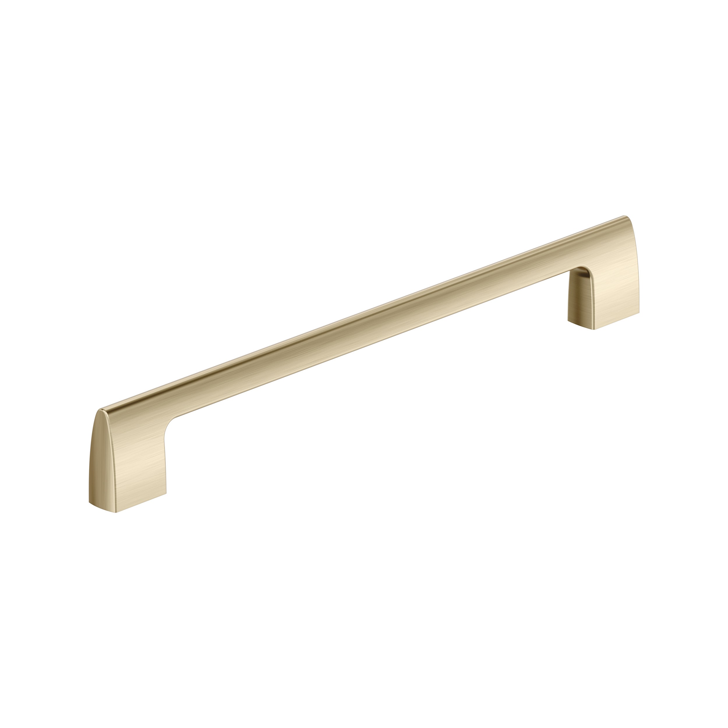 Amerock BP55490BBZ Riva 10-1/16-in , 256mm Center to Center Golden Champagne Arch Bar