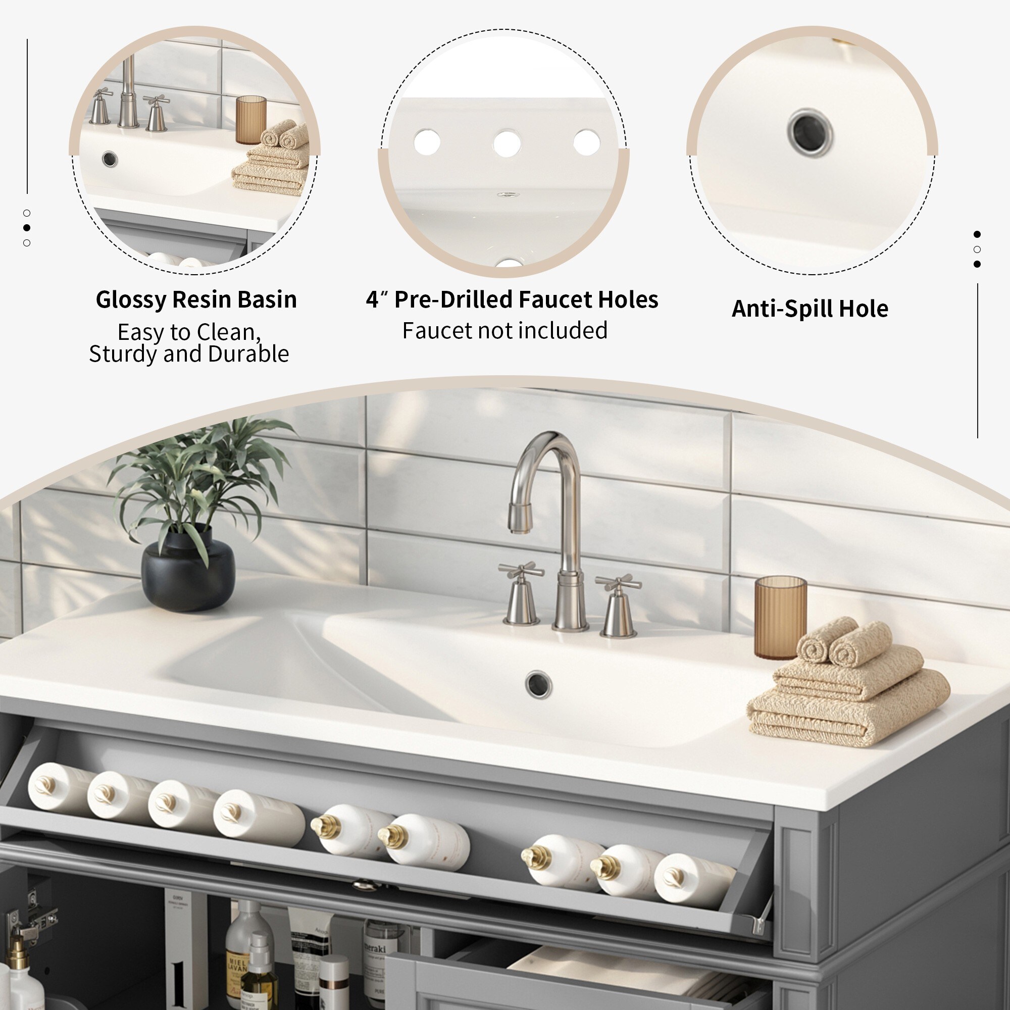 Dexmalle N710S136004E Bath-Vanity-Combo - View #3