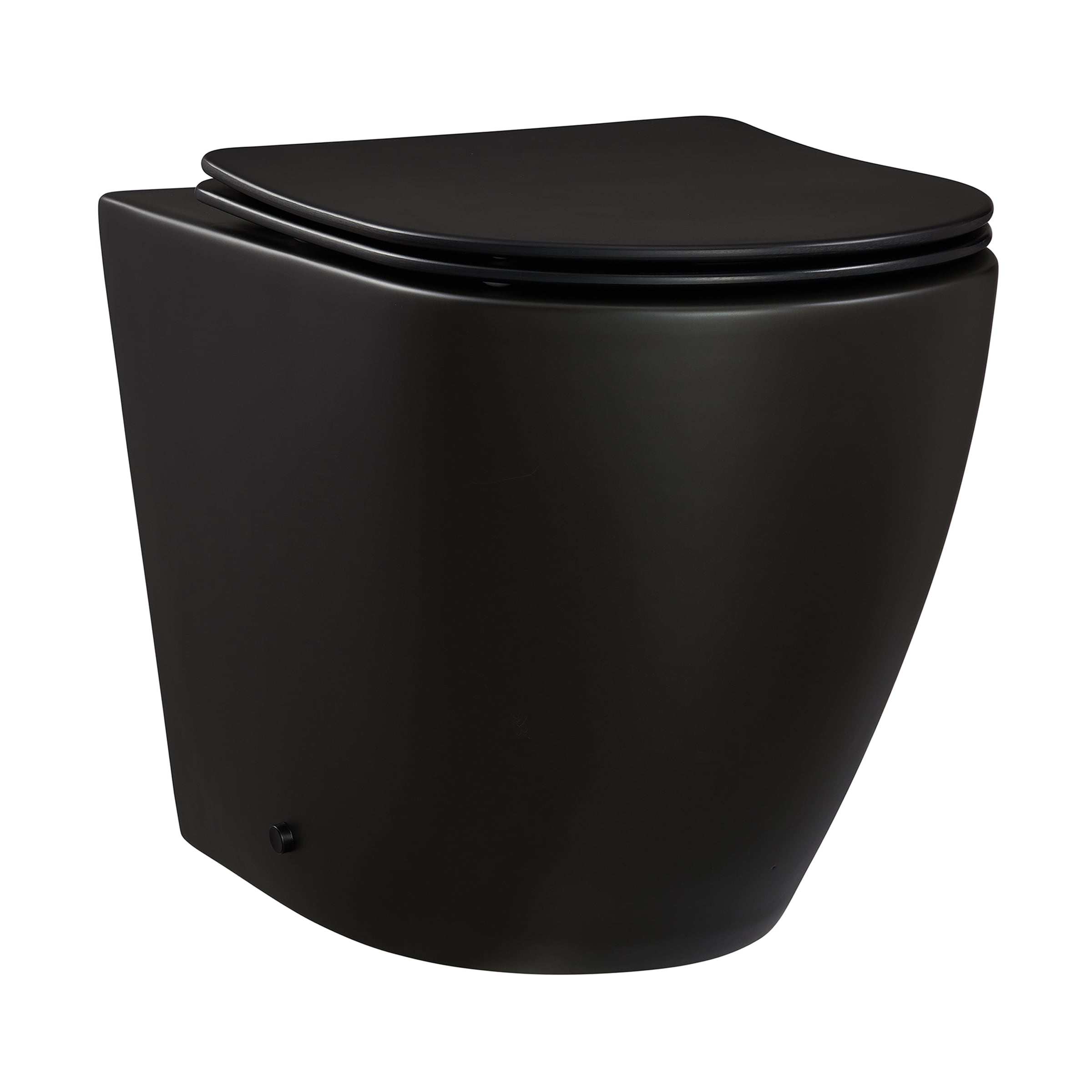 Swiss Madison SM-25-WTANG04BK Angers Matte Black Elongated Standard height Toilet Bowl 7-in Rough-In
