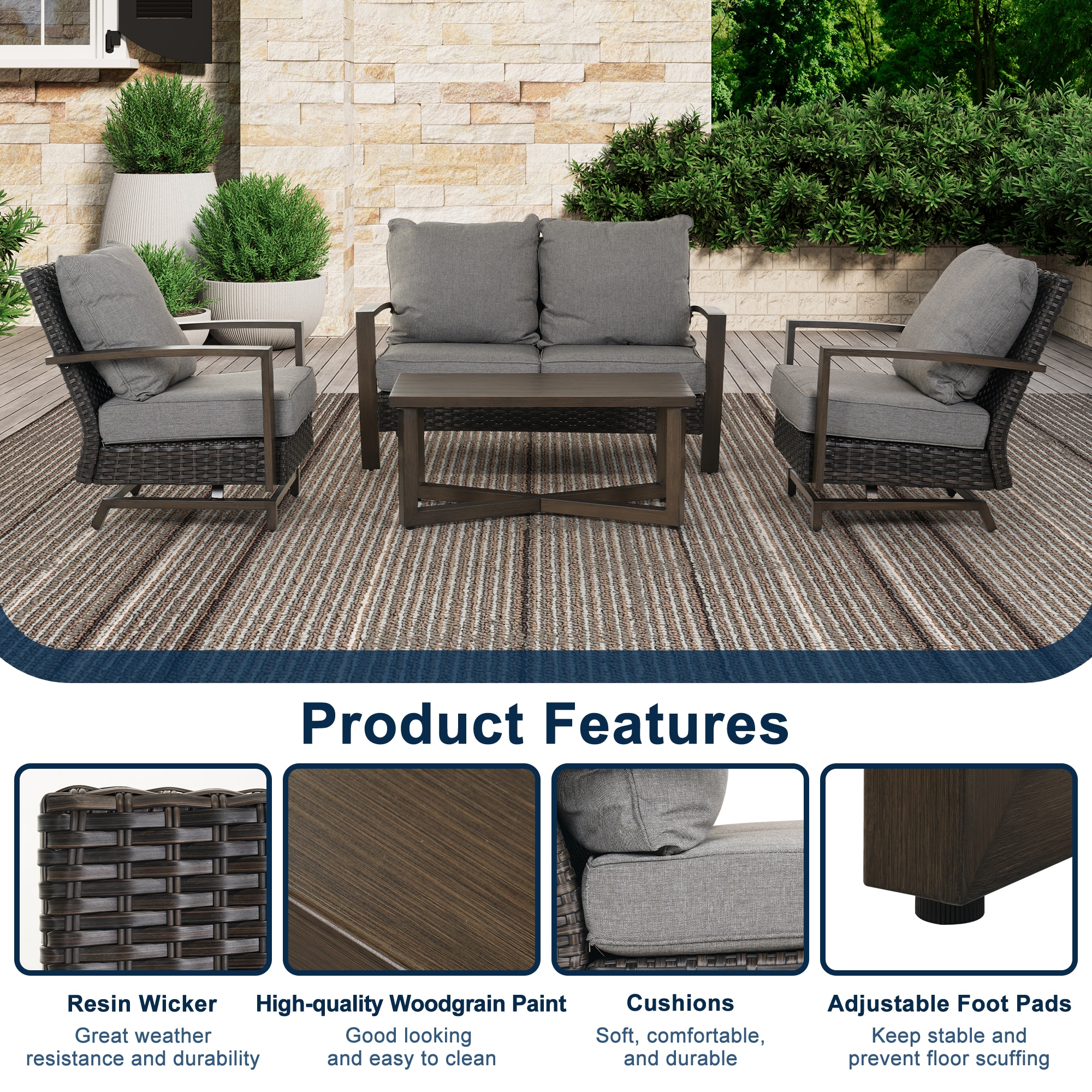 Clihome CL5011630000001 Patio-Conversation-Sets - View #6