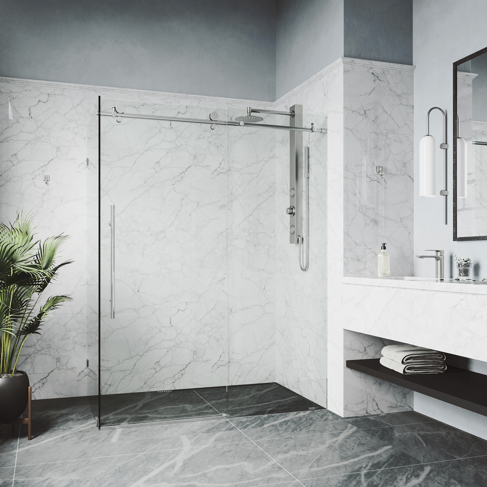 VIGO VG6053CHCL48 Shower-Doors - View #6