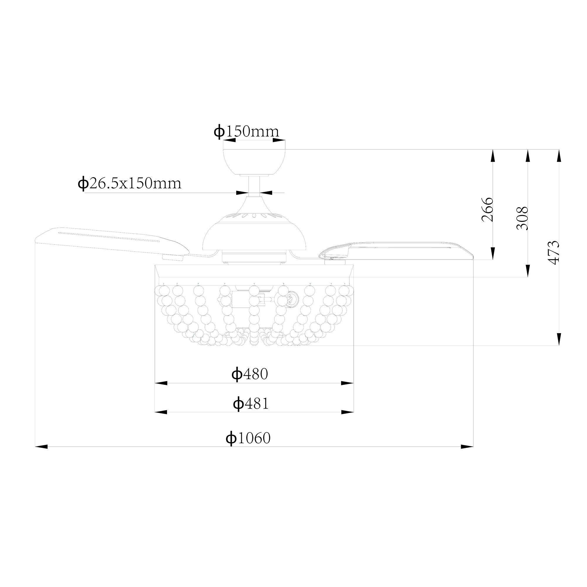 Matrix Decor MDF4712110V Ceiling-Fans - View #10