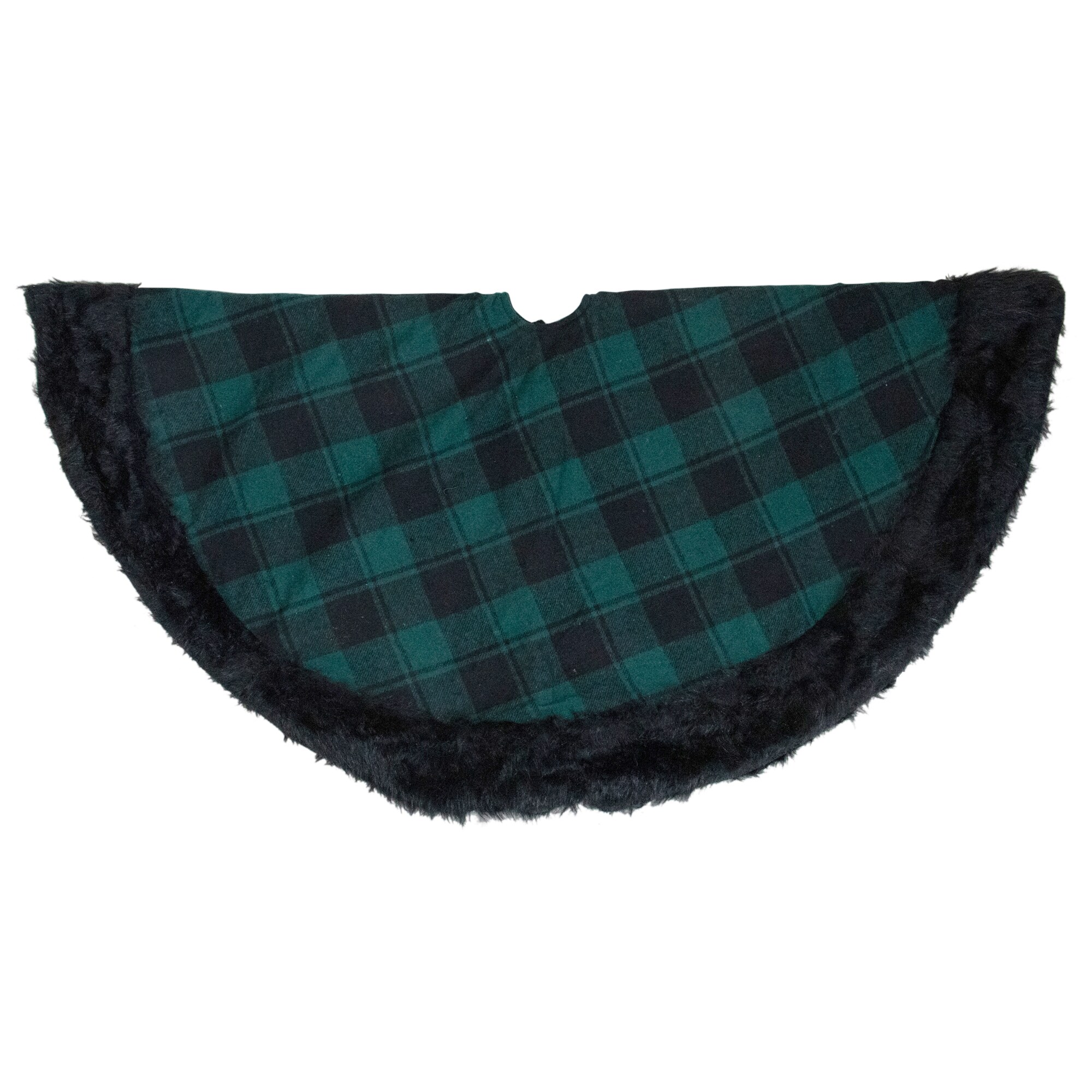 Black plaid outlet tree skirt