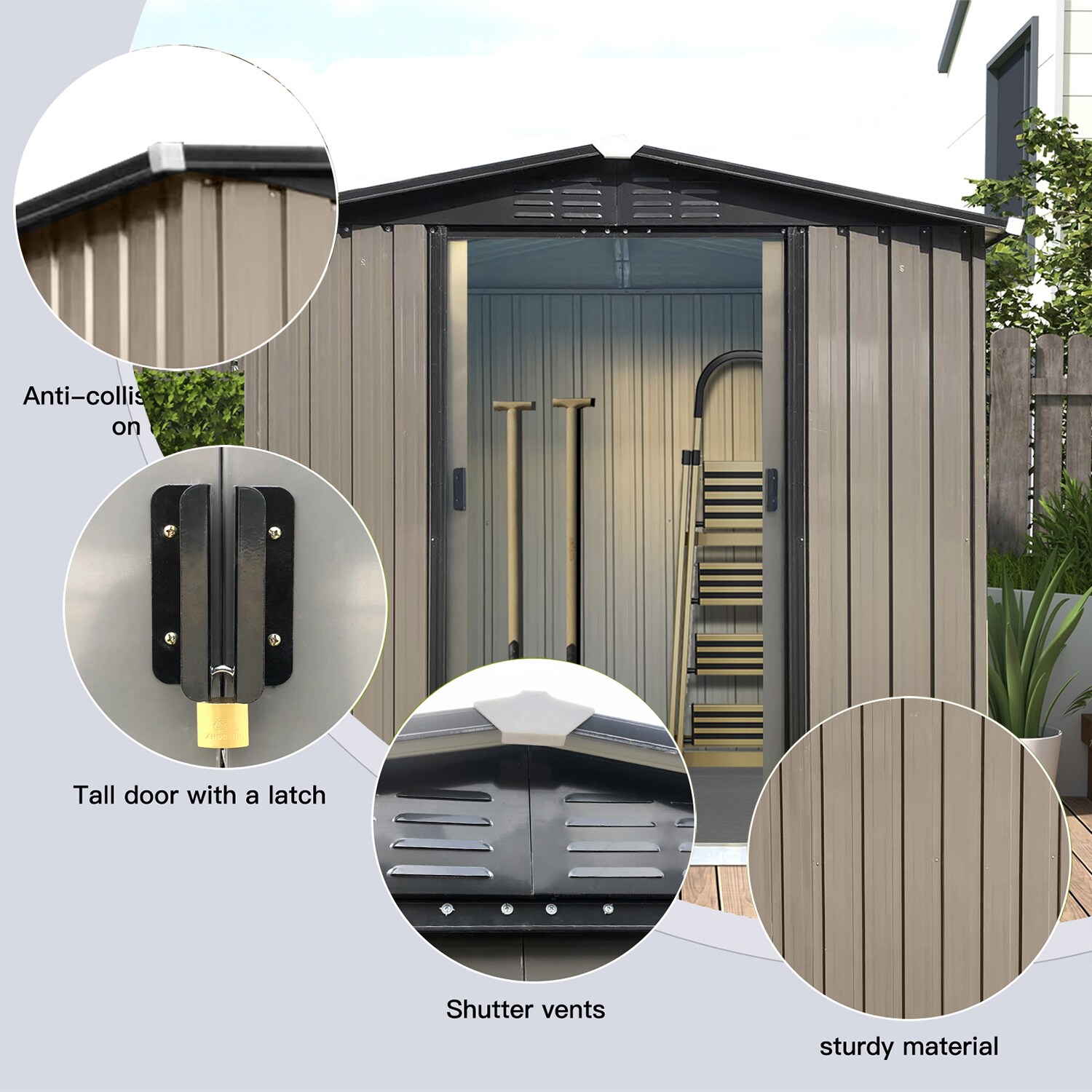 Maincraft D01-OSS33 Metal-Storage-Buildings-Sheds - View #6
