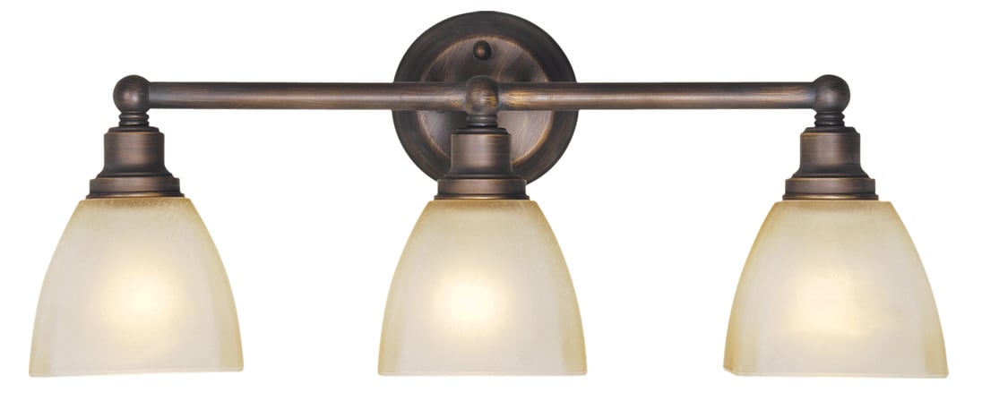 Craftmade Bradley 23.5-in 3-Light Bronze Traditional Vanity Light in ...