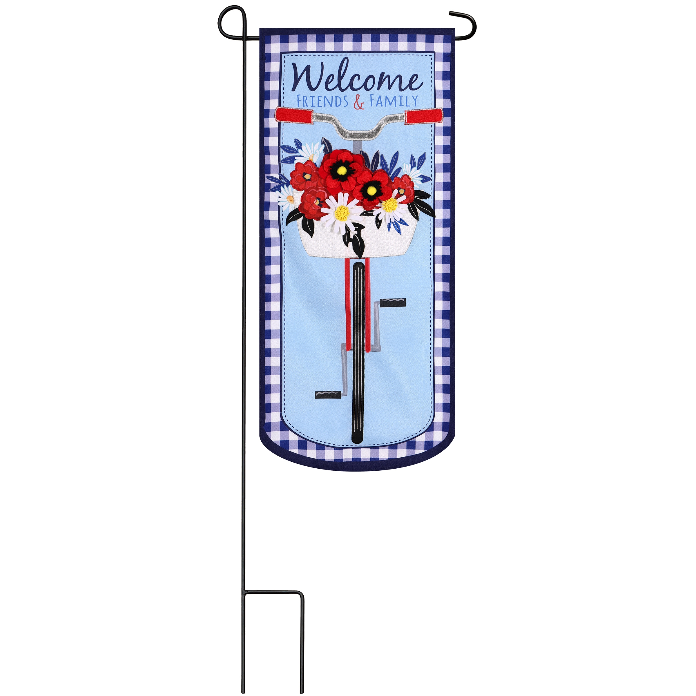 Style Selections ZLW14L10375 1.04-ft W x 2.33-ft H Summer Embroidered Flag Kit
