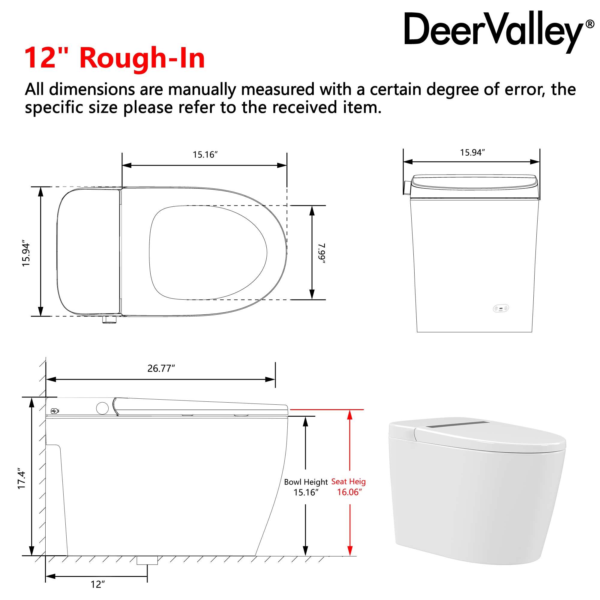 DeerValley DV-1S0159-V1 toilets - View #12