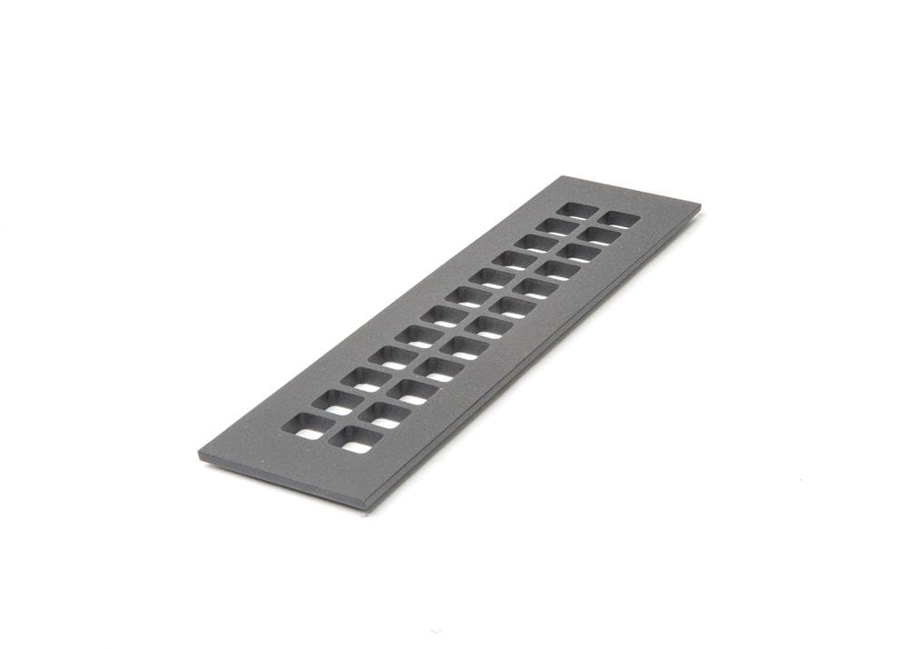 Reggio Register G414-ABNH 12-in x 2-1/4-in Aluminum Black Floor Register