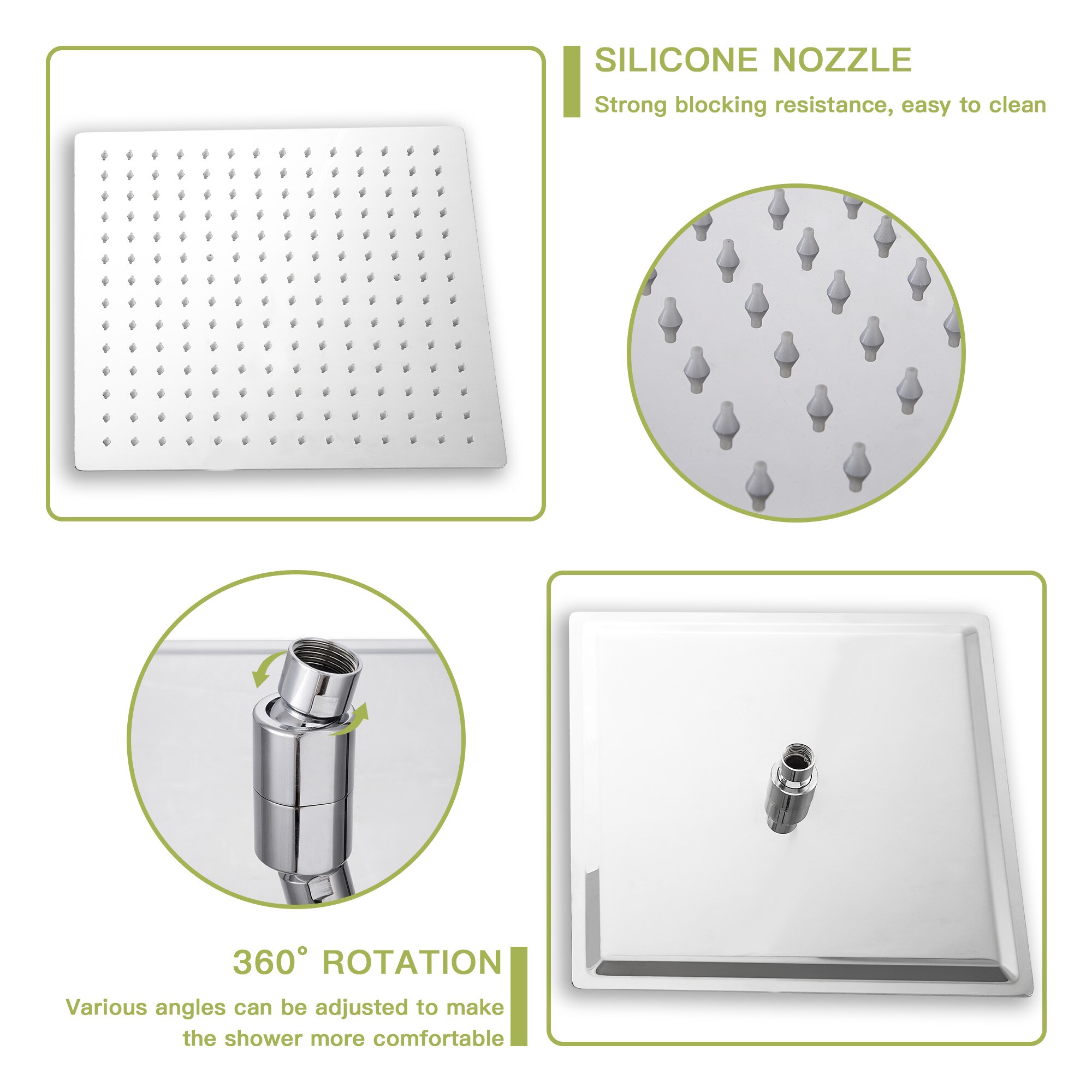 Vanityfus VFH-SLF16010Z-CH Showerhead-Bar-Panels - View #7