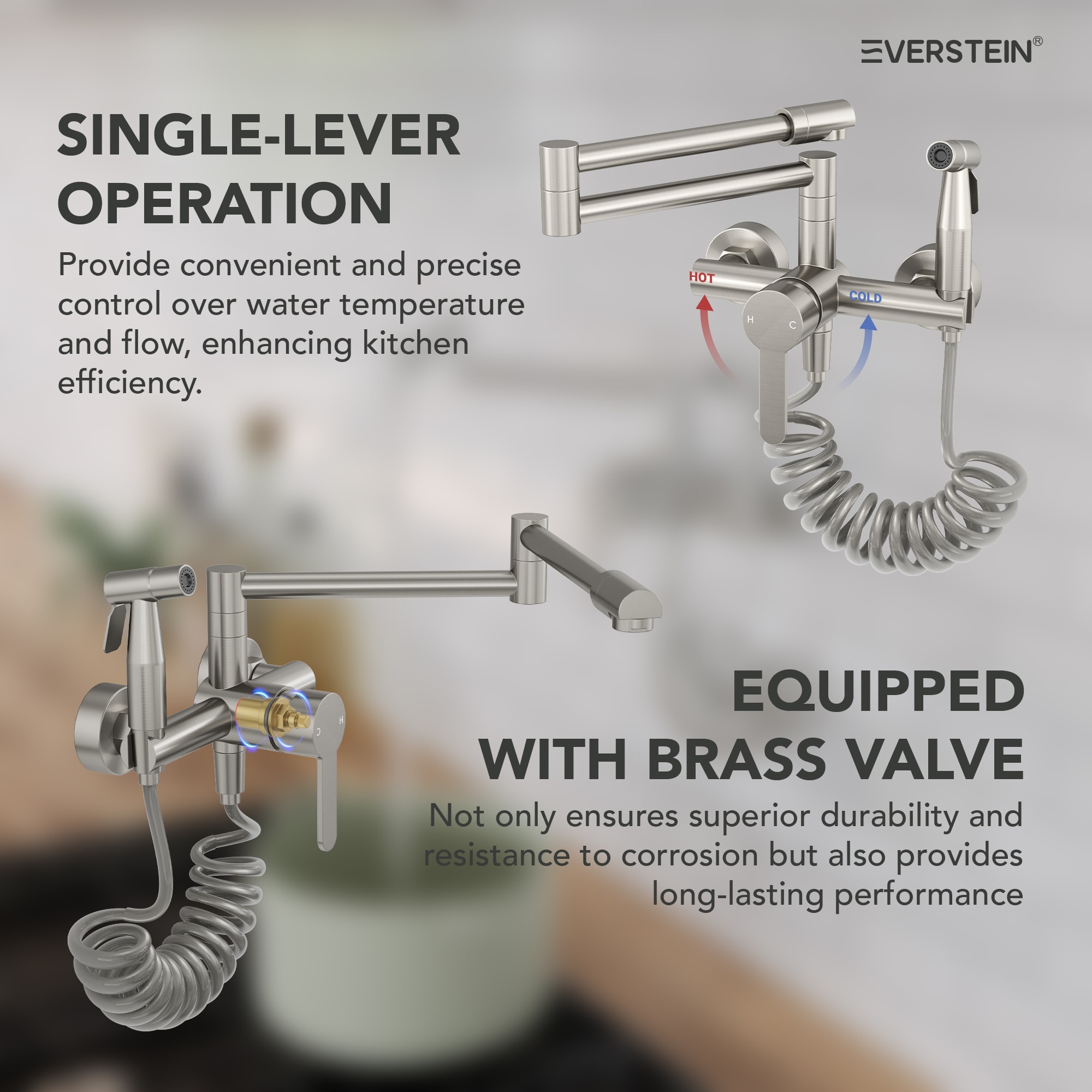 EVERSTEIN Q-905-OTOP Kitchen-Faucets - View #7