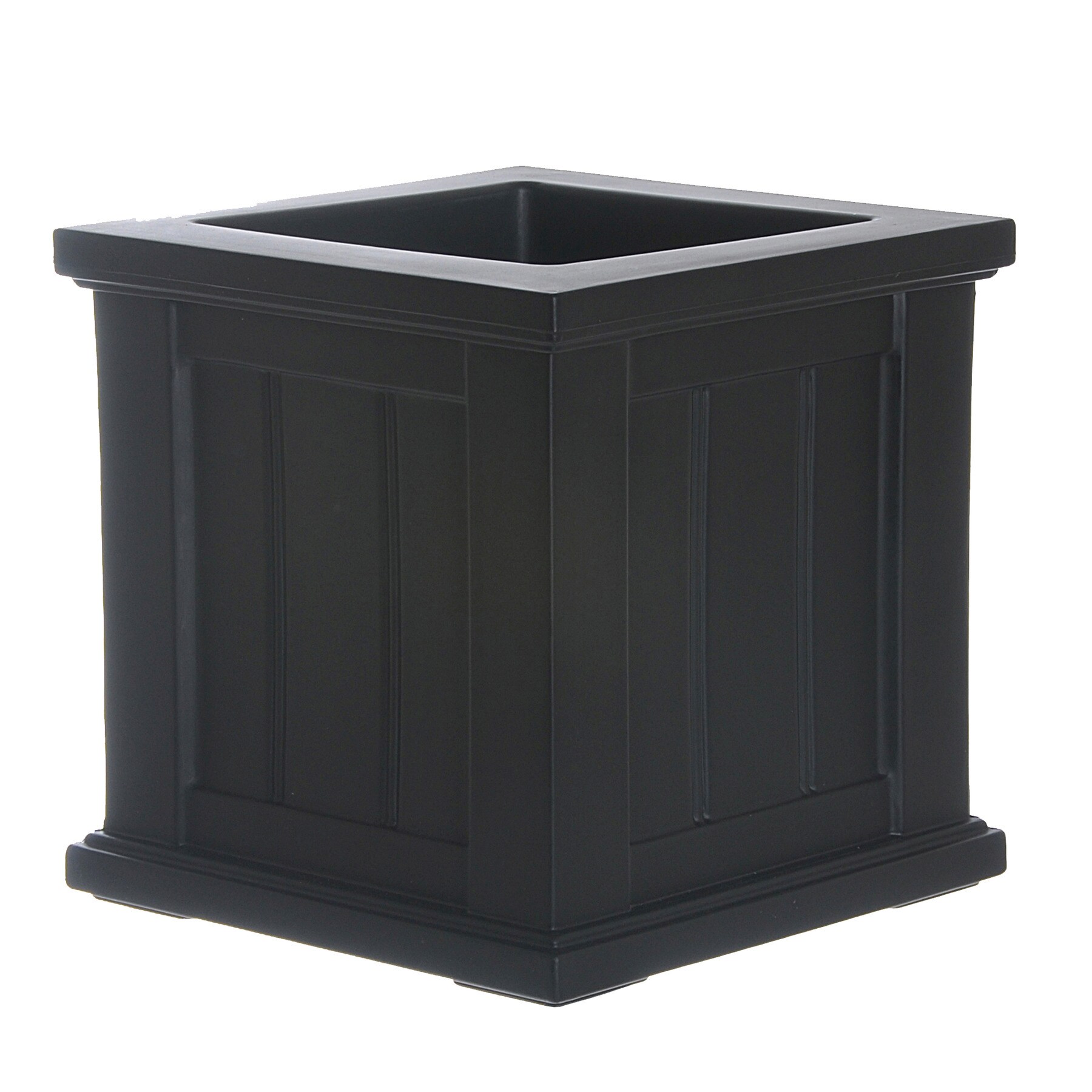 Cape Cod Black Polyethylene Self-Watering Outdoor Planter