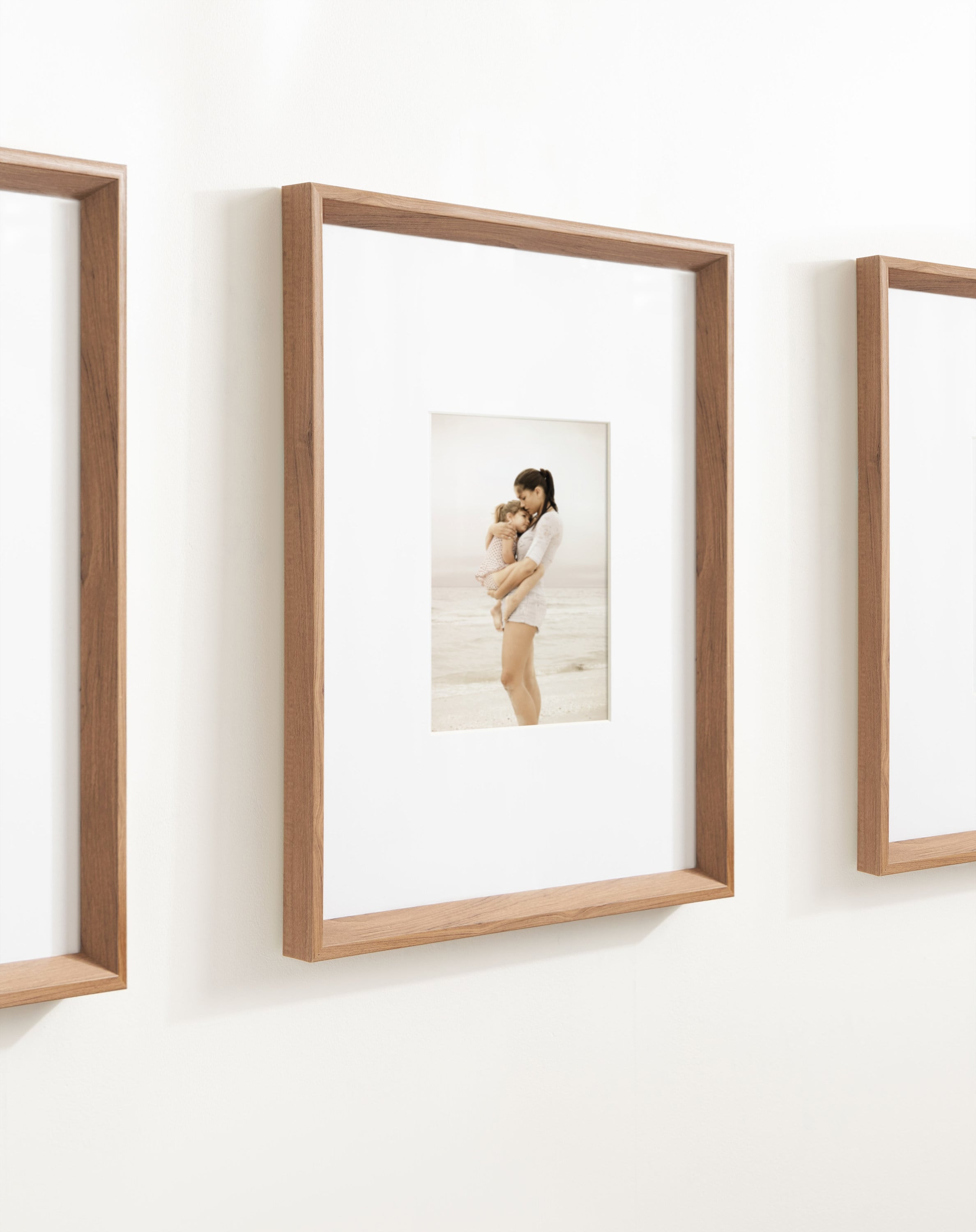 Classic Brown Polystyrene Wall Picture Frame Set of 3