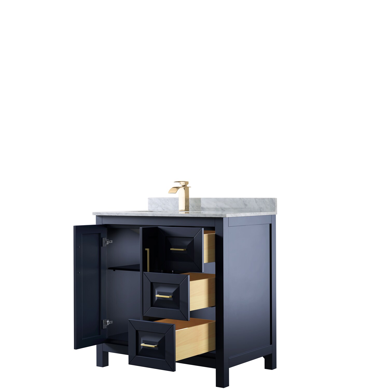 Wyndham Collection WCV252536SBLCMUNSMXX Bath-Vanity-Combo - View #2