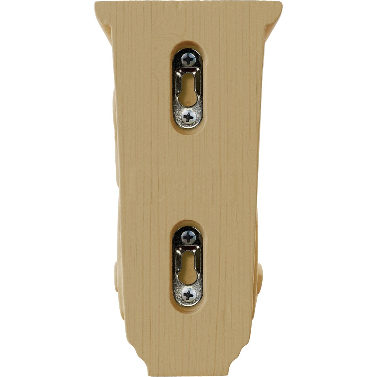 Hand-Carved Alder Wood Classical Corbel, 18" Height