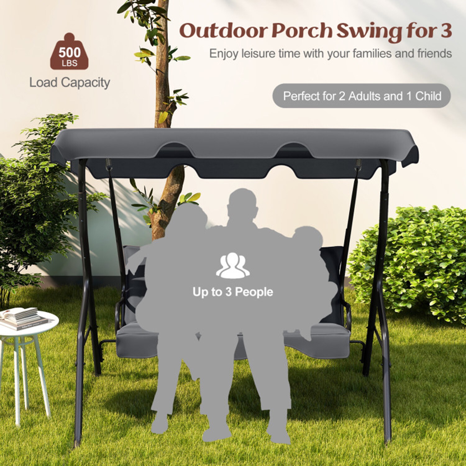 Mondawe MO-OP70491GR Swing-Gliders - View #4