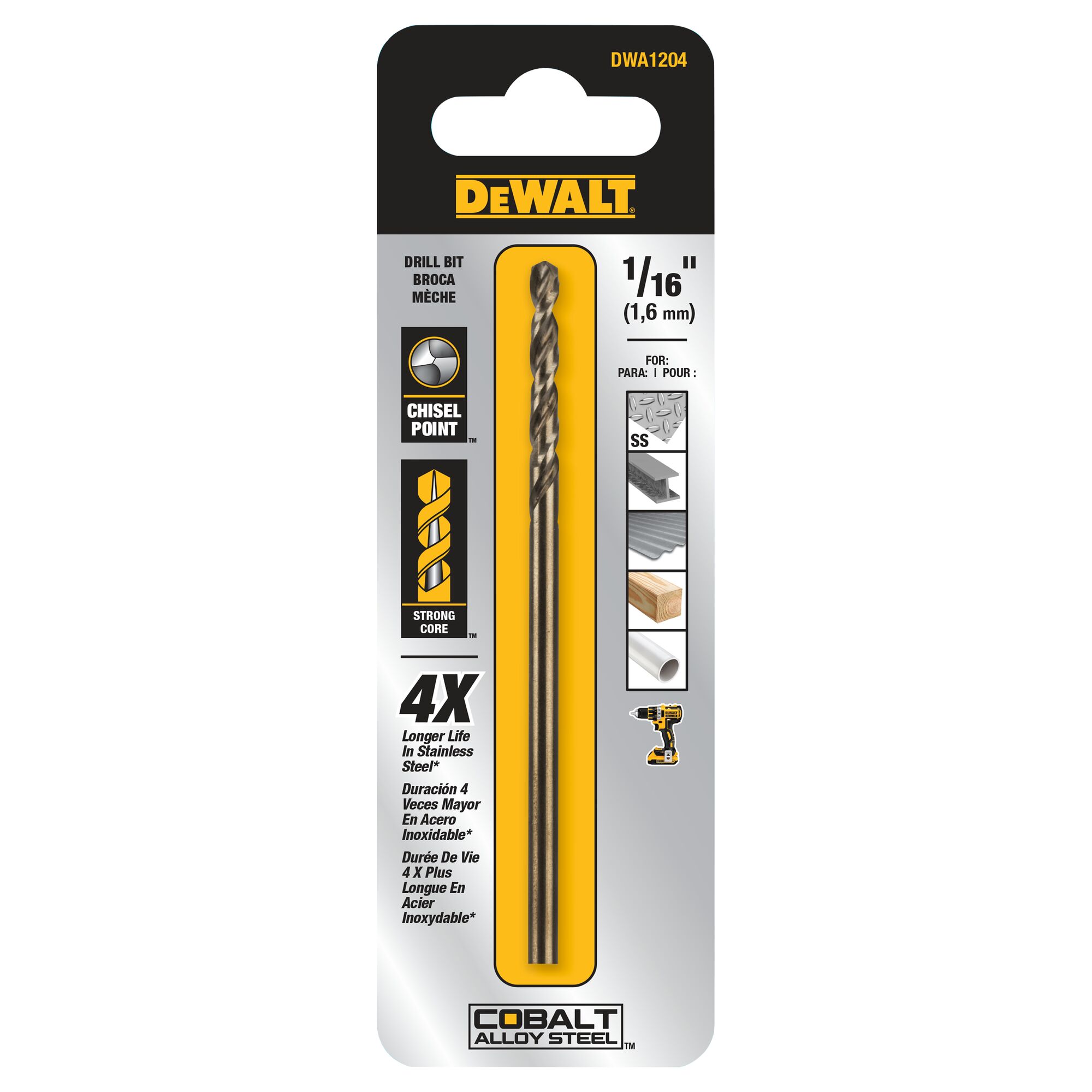 DEWALT DWA1204 Metal-Twist-Drill-Bits - View #2