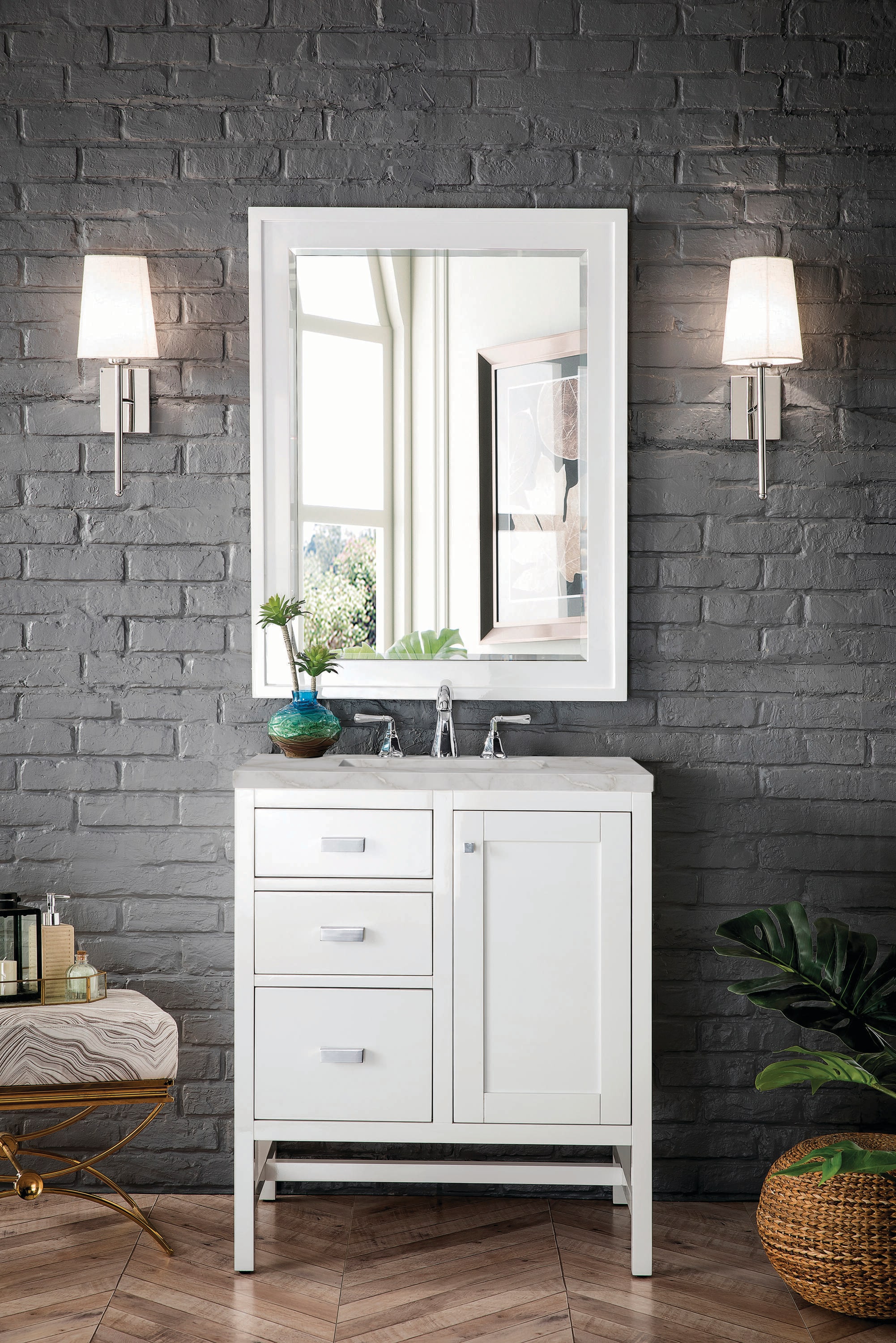 James Martin Vanities E444-V30-GW-3VSL Bath-Vanity-Combo - View #2
