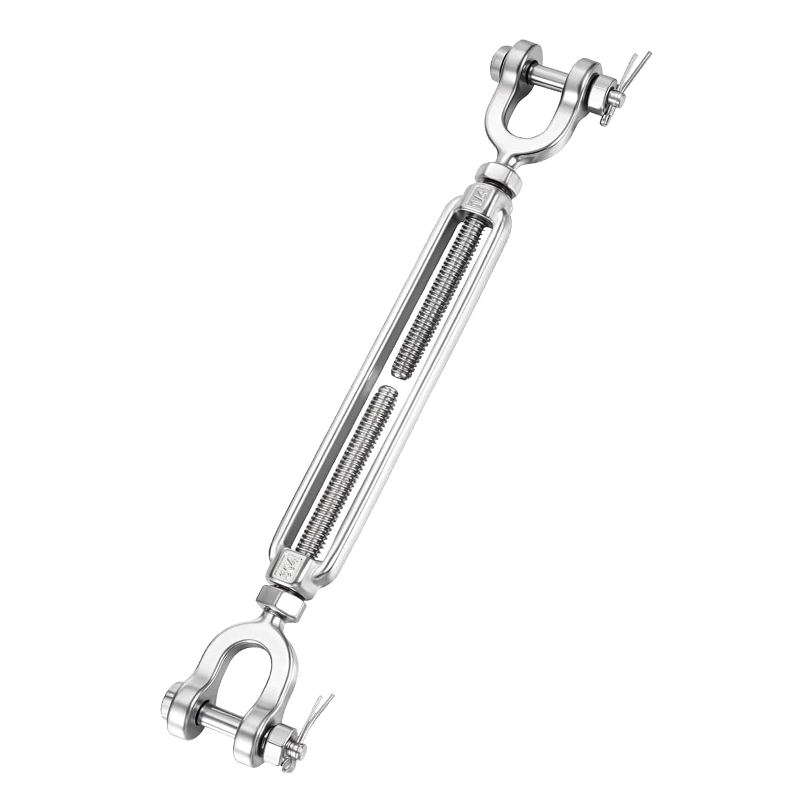Ahfiwaso  1 Pack 1 quarter Turnbuckle Kit Stainless Steel Heavy Duty Jaw and Jaw Turnbuckles for Cable Wire Shade Sail Hardware Zipline Outdoor