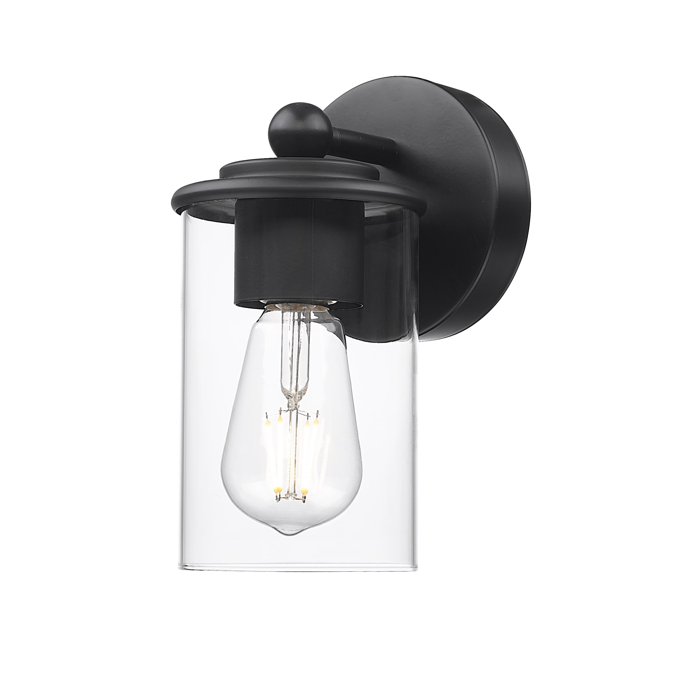 Z-Lite 742-1S-MB Thayer 4.75-in 1 -Light Matte Black Modern/contemporary Vanity light