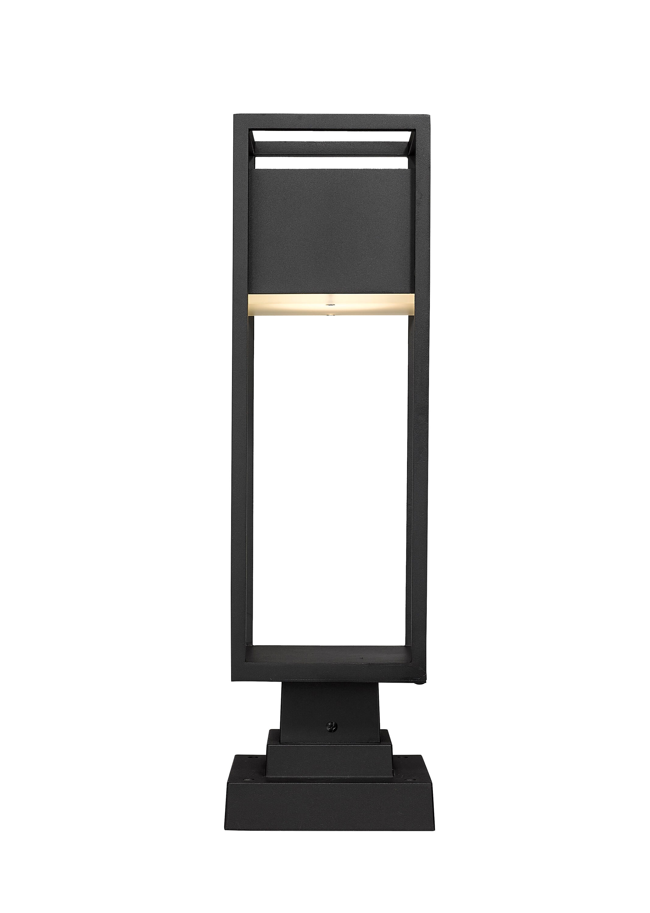 Z-Lite 585PHMS-SQPM-BK-LED Post-Lights - View #7