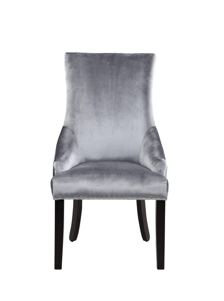 Cesar velvet best sale upholstered arm chair