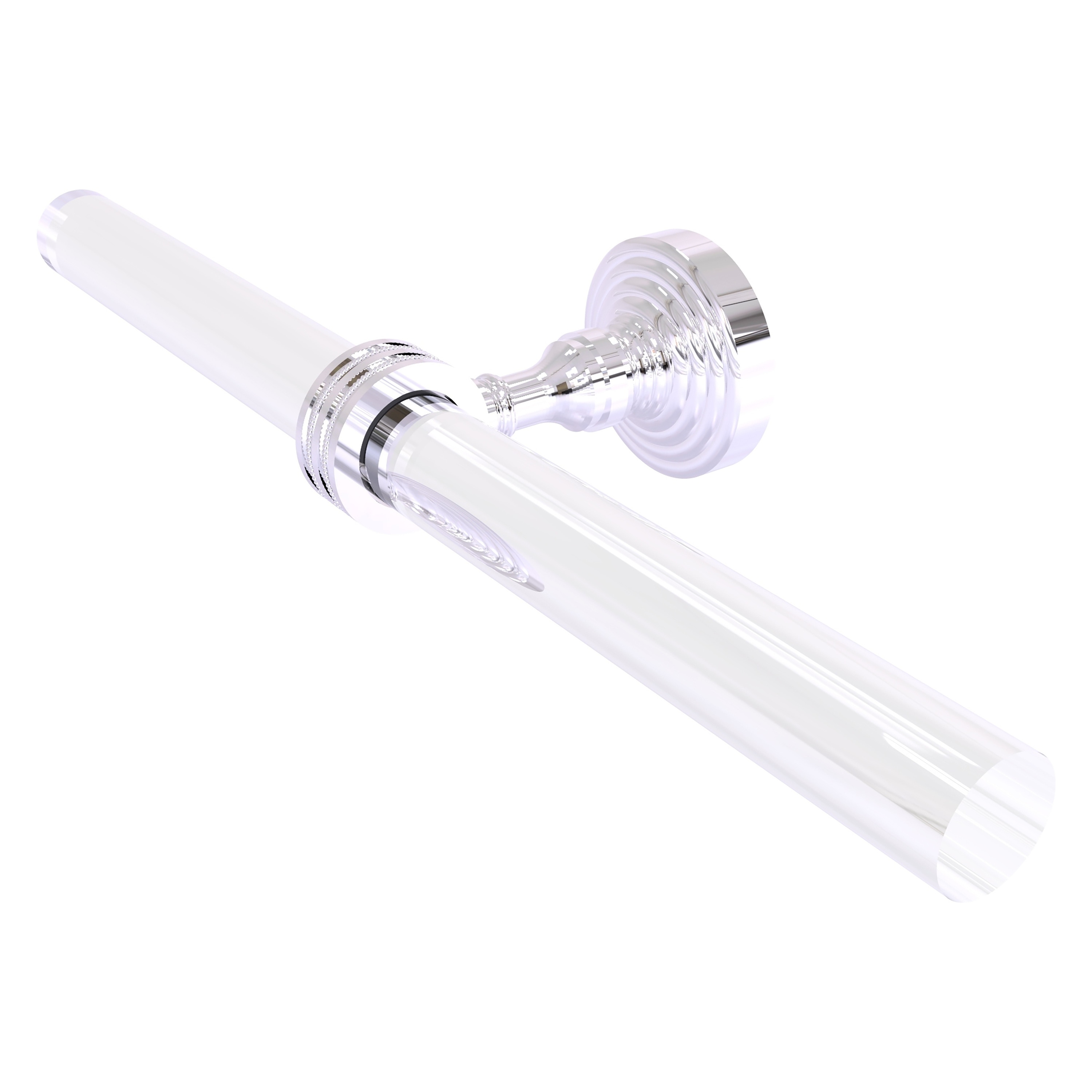 Allied Brass PG-HTBD-2-PC Pacific Grove 15-in double Polished Chrome Wall mount Double Towel Bar