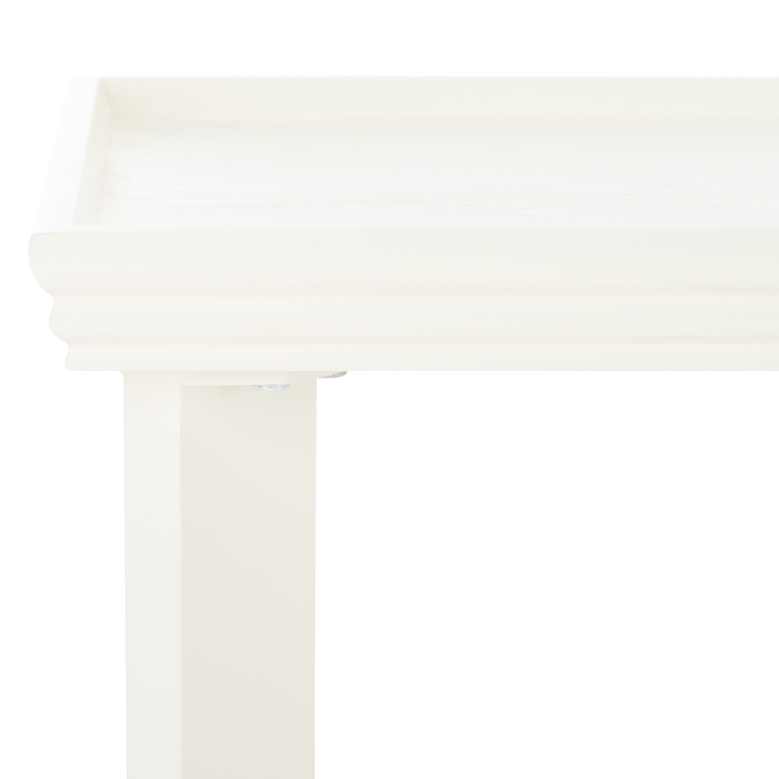 Naios Ivory Rectangular Wood Console Table