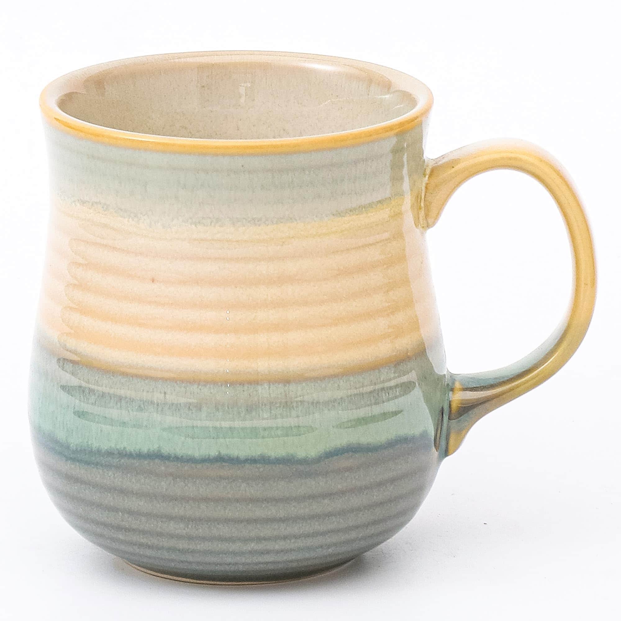 Aoibox  21 oz Grayish Blue Handmade Ceramic Coffee Mug with Reactive Glaze Finish 5 5 in x 4 5 in