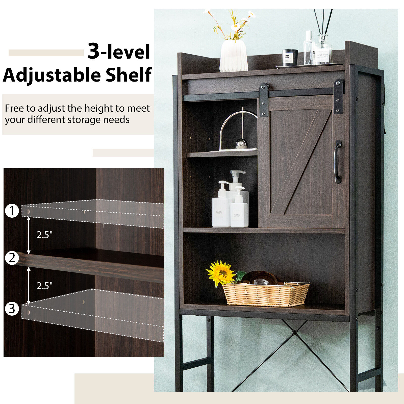 Forclover HYFE-7886BN Bathroom-Wall-Cabinets - View #9
